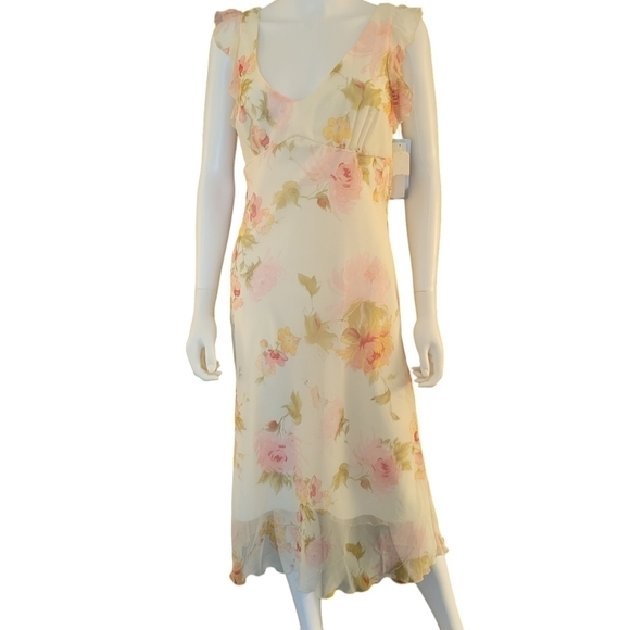 La Belle Dresses & Skirts - La Belle Floral Sun Dress NTW Cream Pink 11